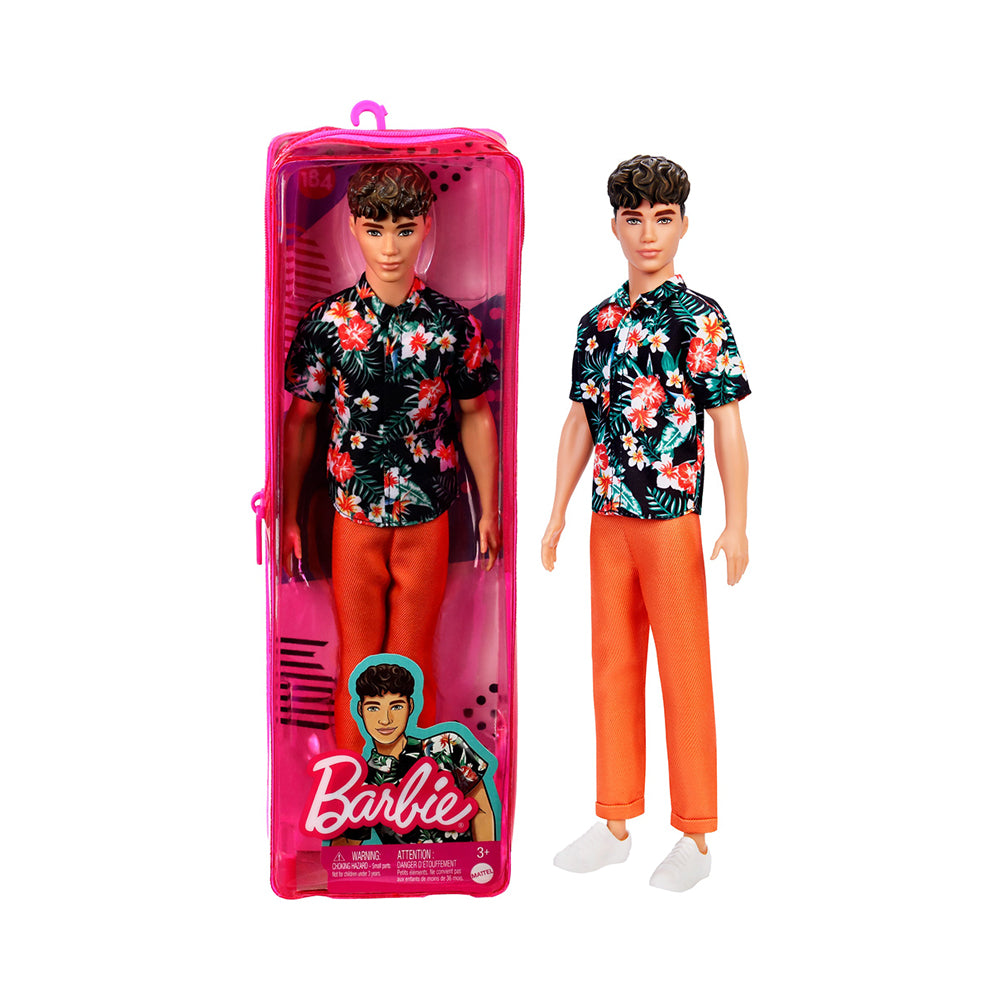 Barbie Fashionistas Ken Doll 184 with Floral Print Shirt