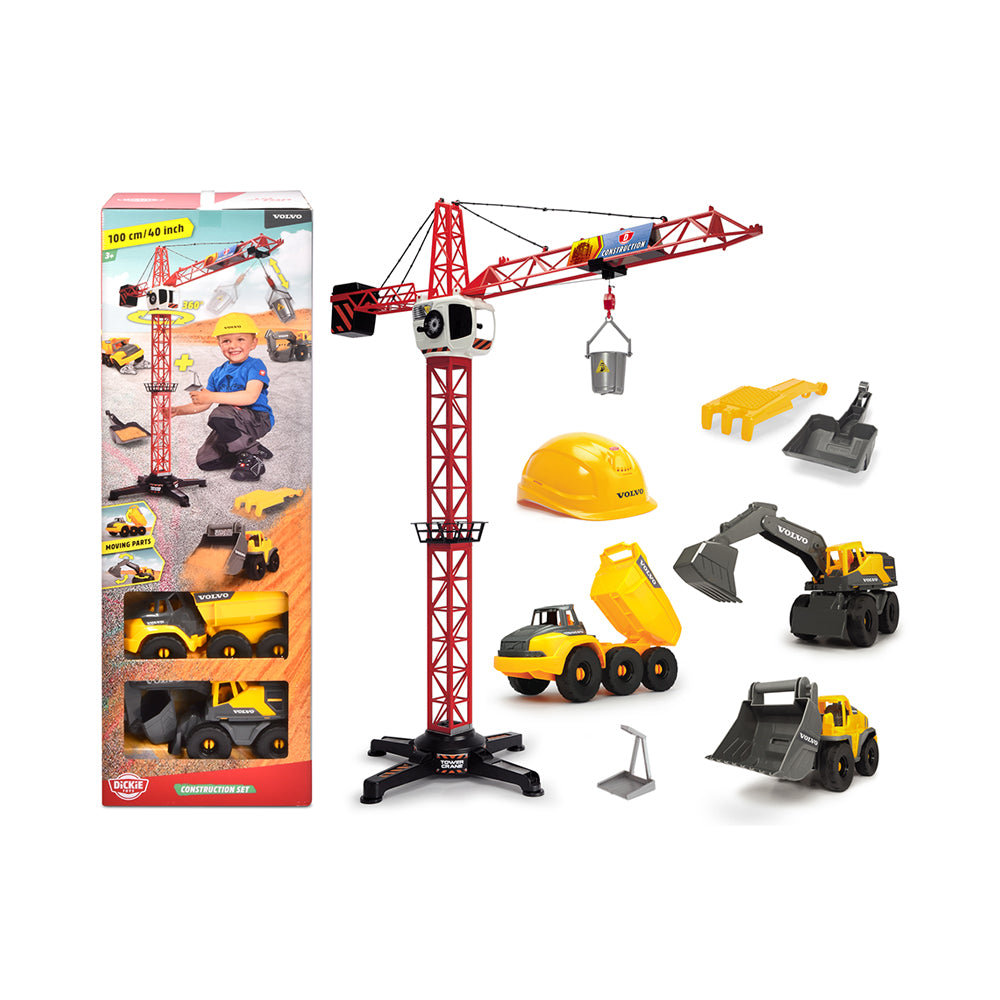 Dickie Toys Volvo Crane Construction Set