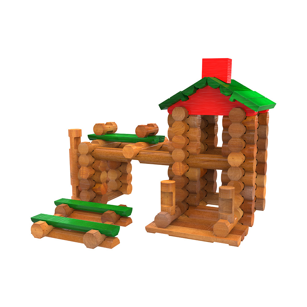 Lincoln Logs - 107Pc Classic Lodge Tin