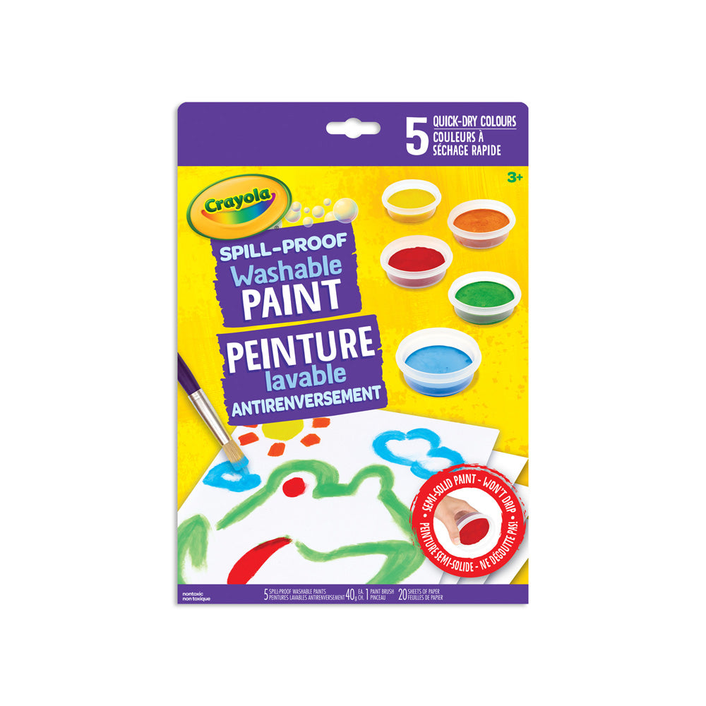 Crayola, Toys, Crayola Spill Proof Washable Paint Set