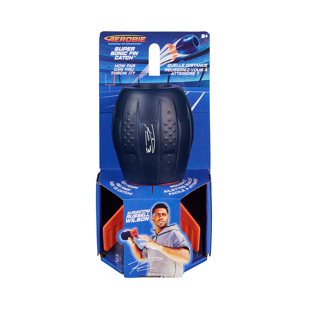 Aerobie Super Sonic Fin Catch Football Blue/Orange