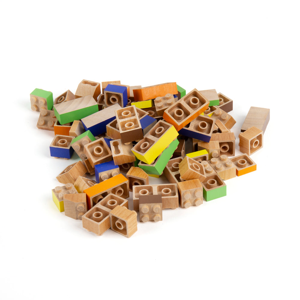 Wooden best sale bricks toys