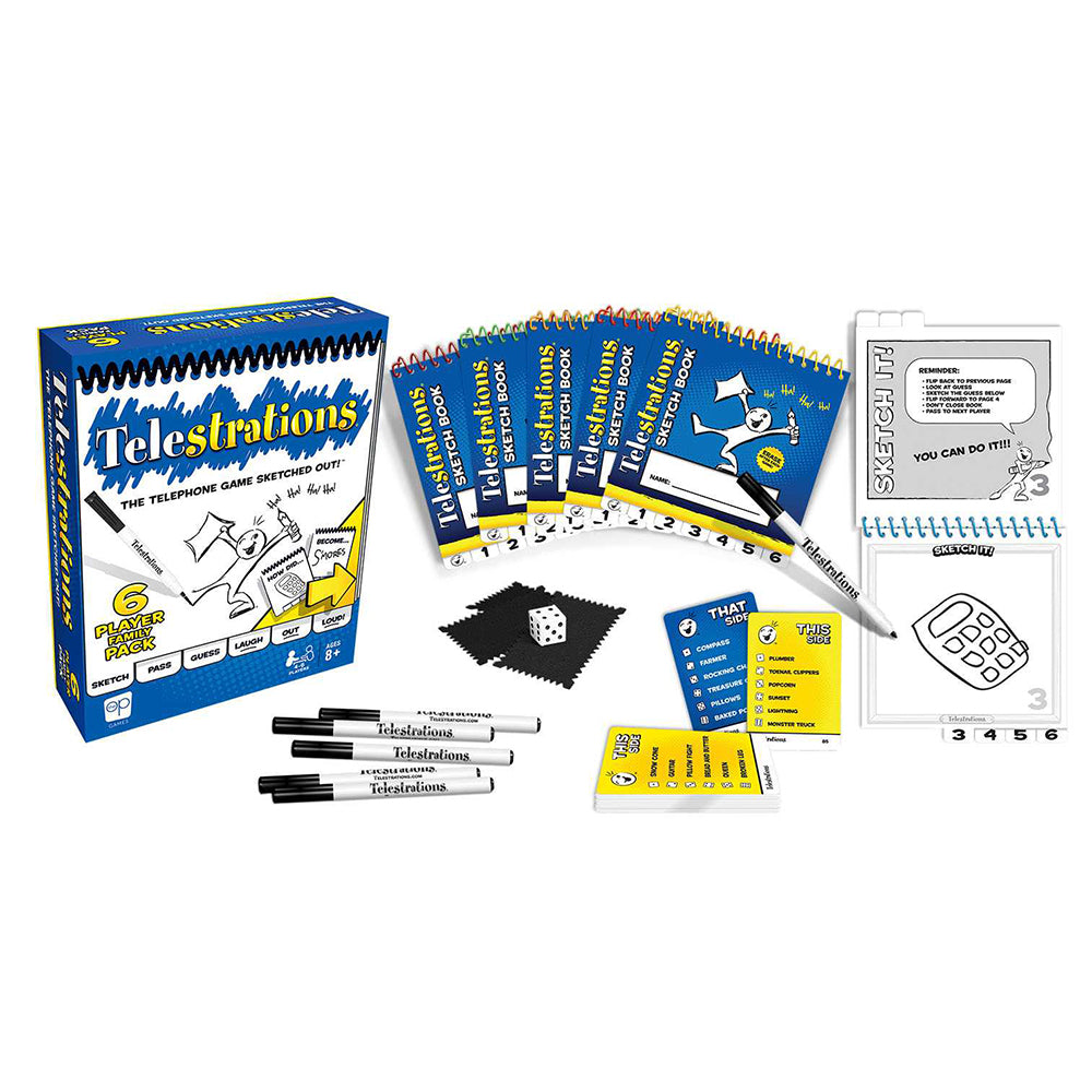 Telestrations Board Game Family Pack