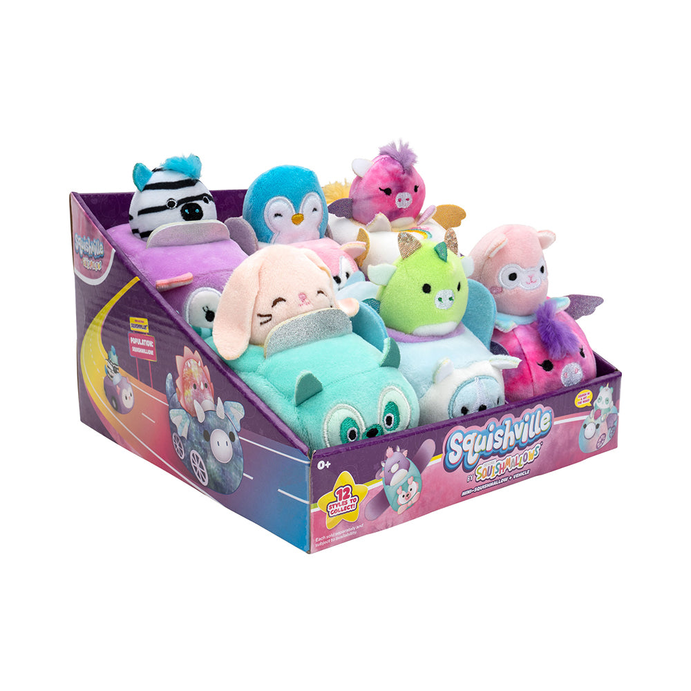 Squishville Squishmallows Plush Vehicle Assorted