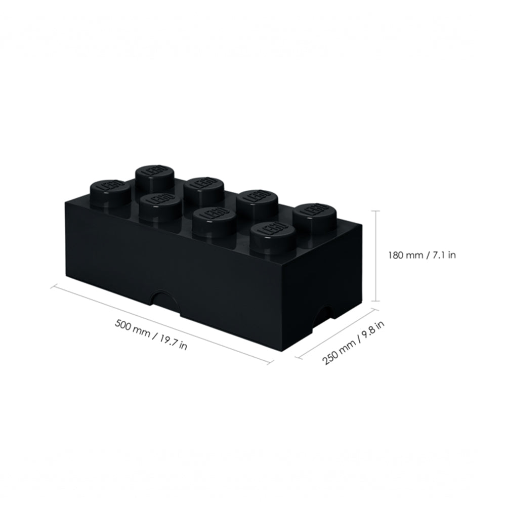 Lego storage store brick 8 black