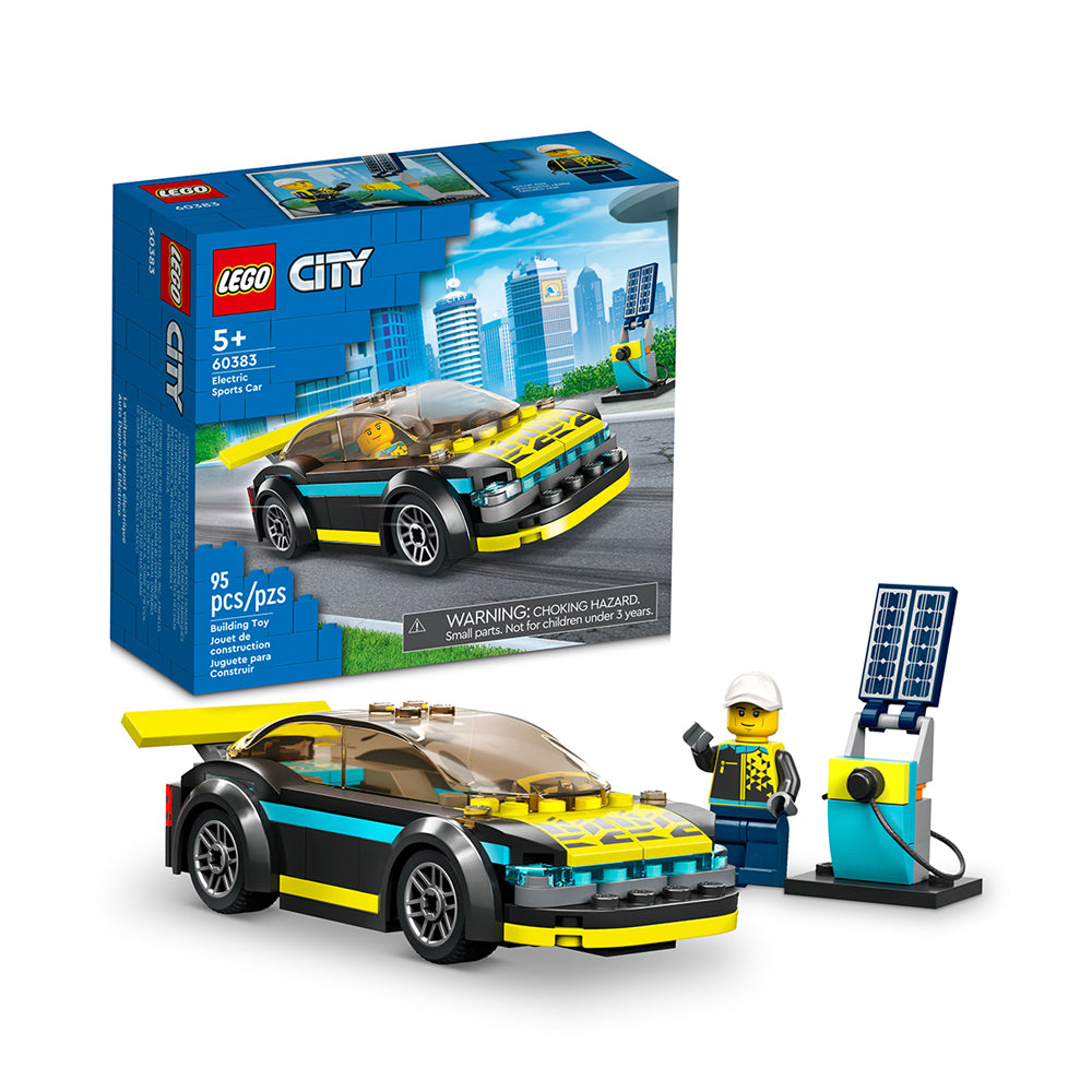 LEGO City Electric Sports Car 60383 Building Toy Set (95 Pieces)