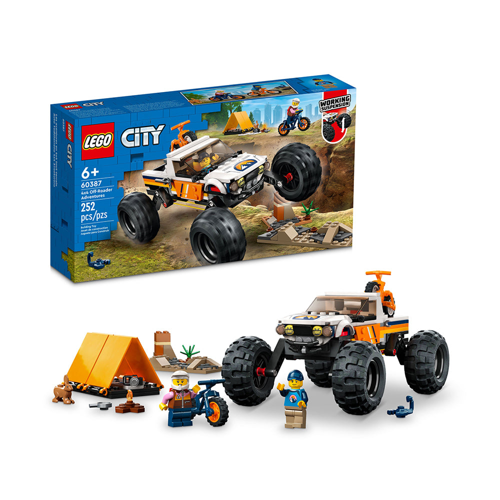 LEGO City 4x4 Off-Roader Adventures 60387 Building Toy Set (252 Pieces)