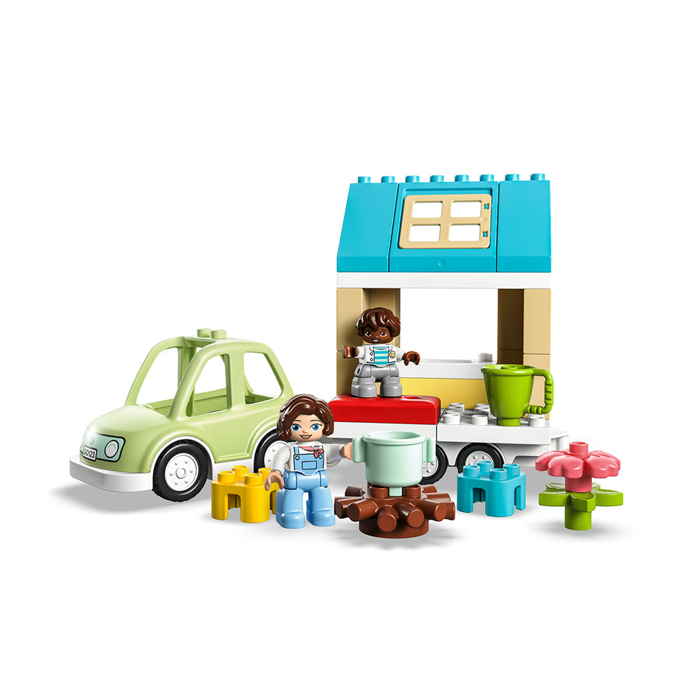 LEGO DUPLO Town Family House on Wheels 10986 Building Toy Set (31 Pieces)