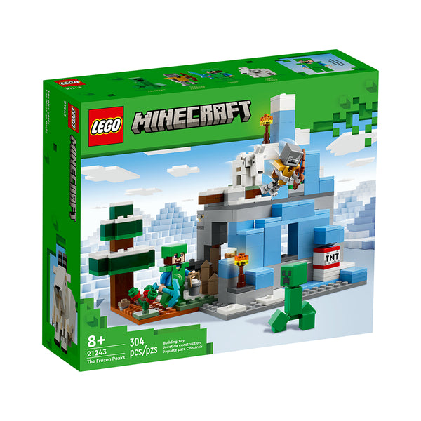 LEGO Minecraft The Frozen Peaks 21243 Building Toy Set 304 Pieces