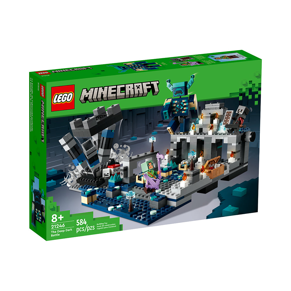 LEGO Minecraft The Deep Dark Battle 21246 Building Toy Set (584 Pieces)