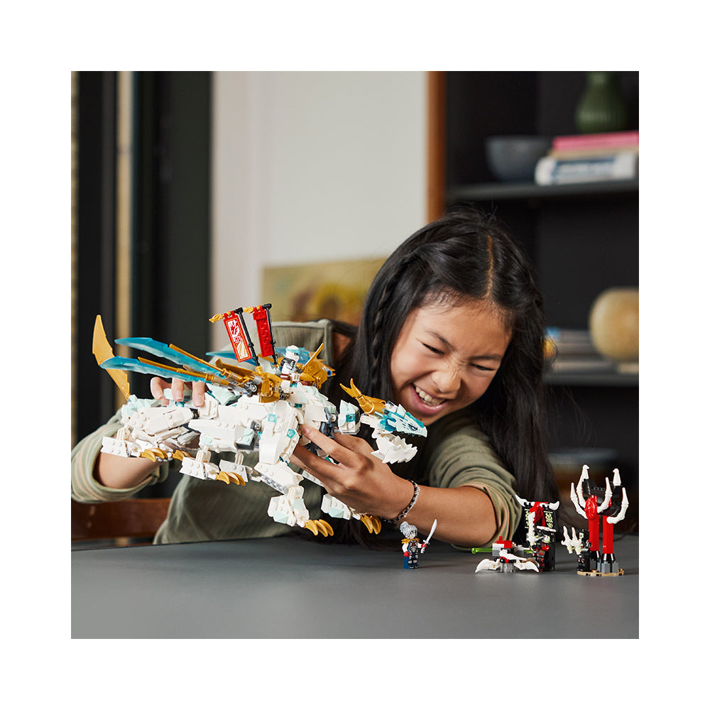 LEGO NINJAGO Zane's Ice Dragon Creature 71786 Building Toy Set 