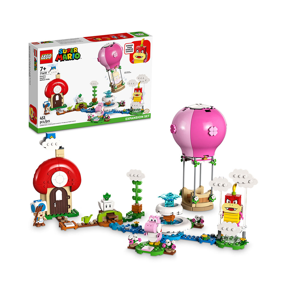 LEGO Super Mario Peach’s Garden Balloon Ride Expansion Set 71419 (453 Pieces)