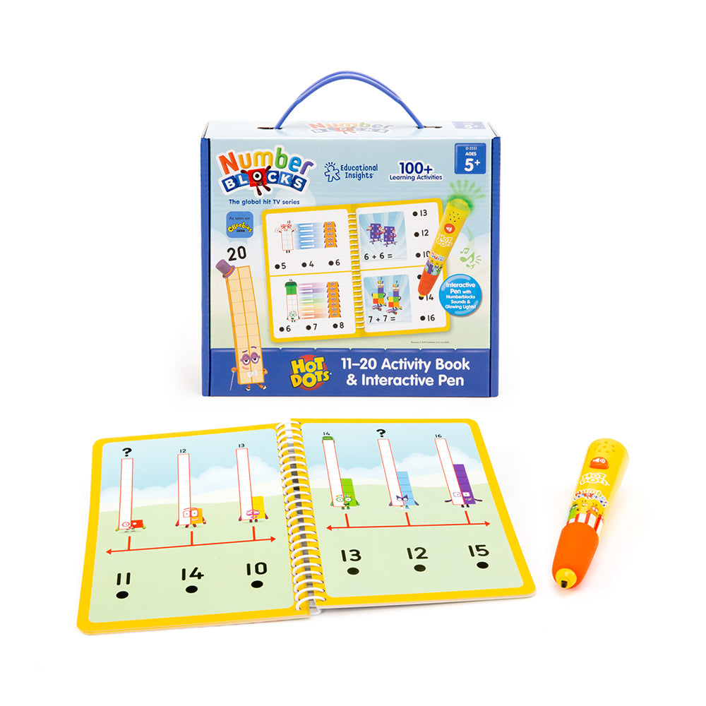 Hot Dots Numberblocks 11-20 Activity Book