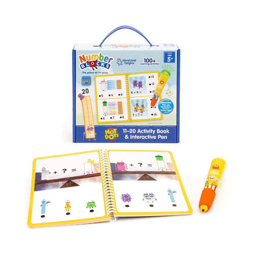 Hot Dots Numberblocks 11-20 Activity Book