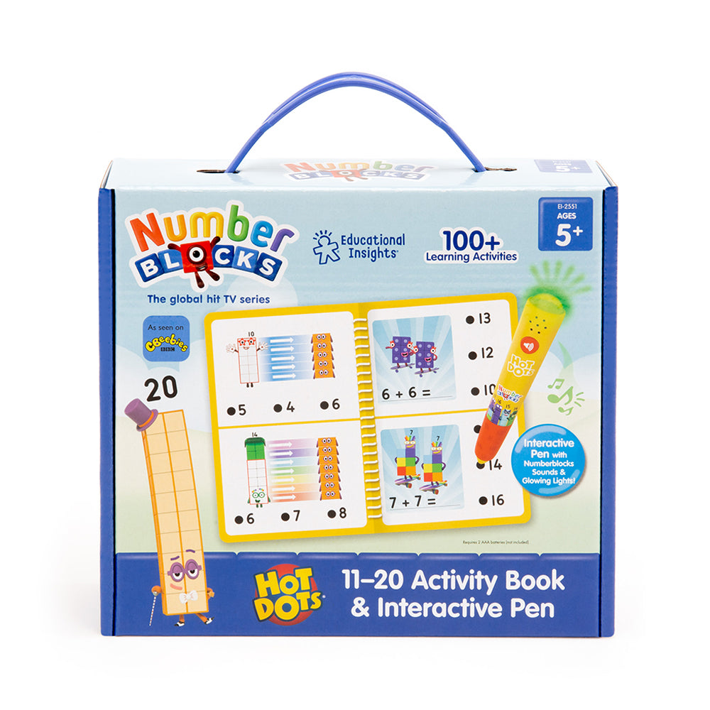 Hot Dots Numberblocks 11-20 Activity Book