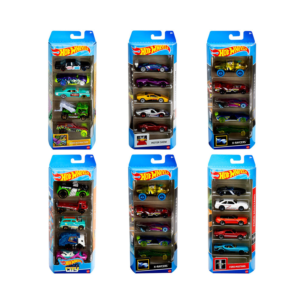 Hot Wheels Basic Car Assorted 5 Pack