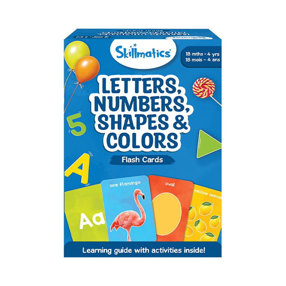 Letters, Numbers, Shapes and Colors Flash Cards