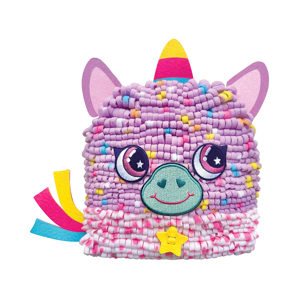 Bright Stripes Magic Scrunch Unicorn Pillow