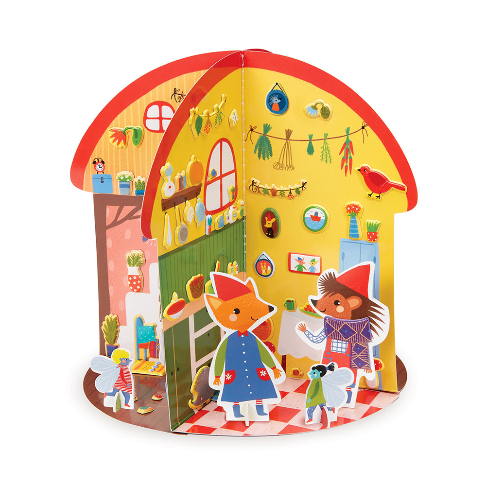 Puffy Sticker 3D Playhouse -Mushroom Cottage