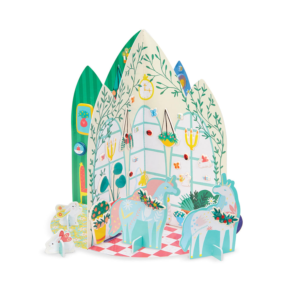 Puffy Sticker 3D Playhouse -Unicorn Palace