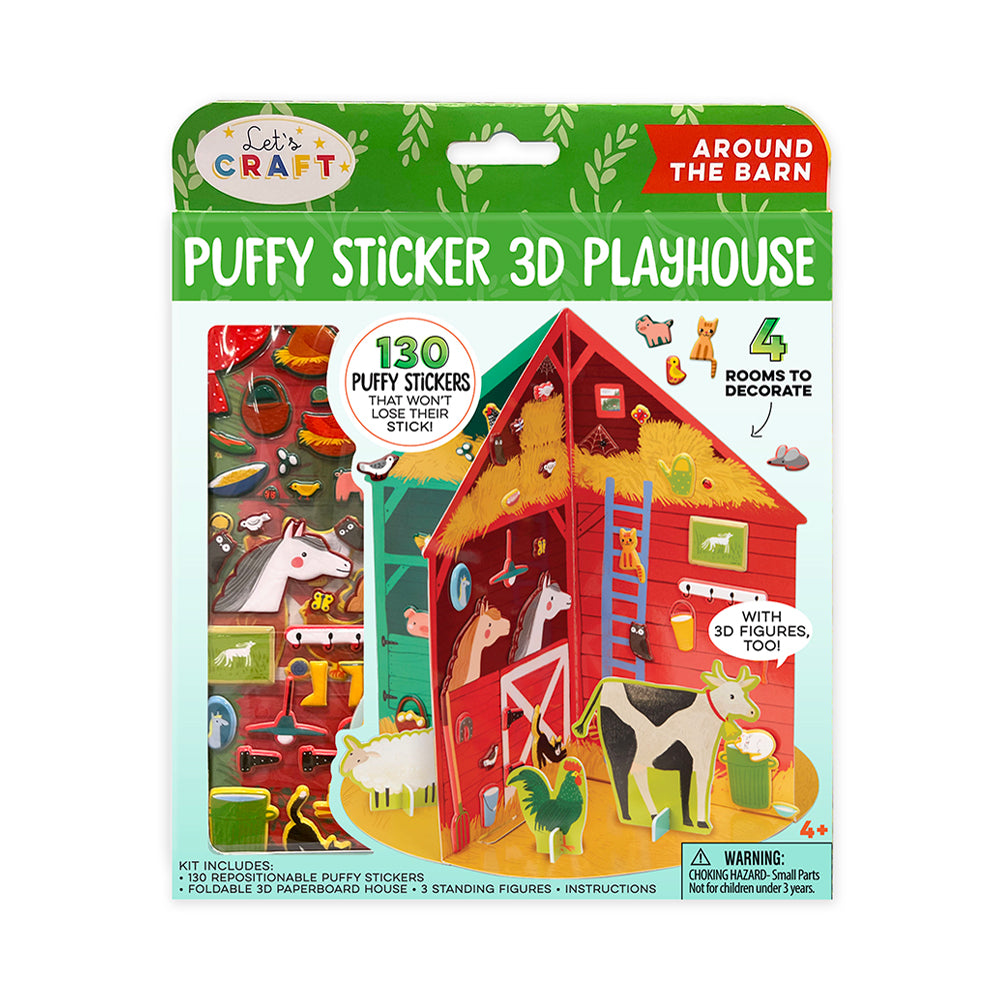 Puffy Sticker 3D Playhouse -Around the Farm