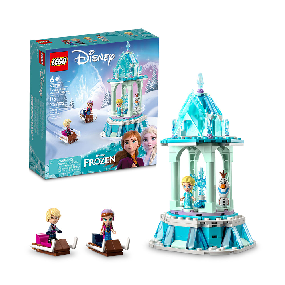 LEGO® Disney™ Anna and Elsa’s Magical Carousel 43218 Building Toy Set (175 Pieces)