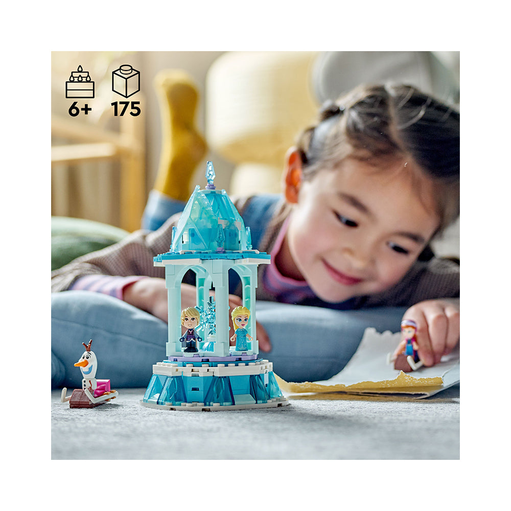 LEGO® Disney™ Anna and Elsa’s Magical Carousel 43218 Building Toy Set (175 Pieces)