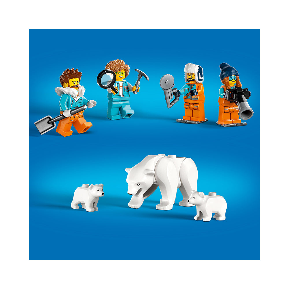 LEGO City Arctic Explorer Truck and Mobile Lab 60378 Building Toy Set (489 Pieces)