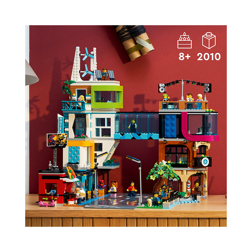 LEGO City Downtown 60380 Building Toy Set (2,010 Pieces)