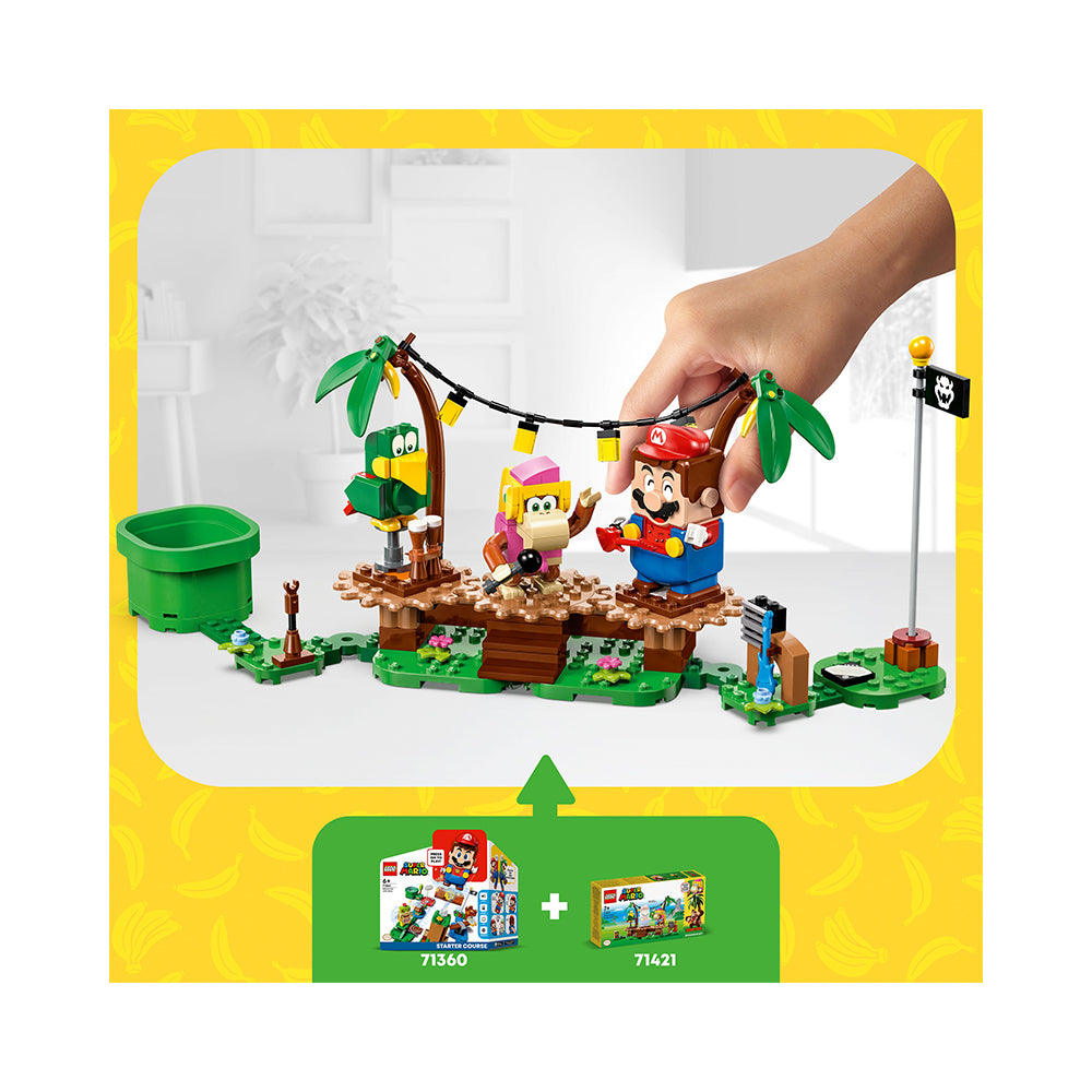 LEGO Super Mario Dixie Kong’s Jungle Jam Expansion Set 71421 Building Toy Set (174 Pieces)