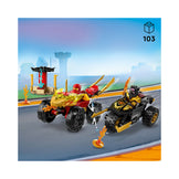LEGO NINJAGO Kai and Ras's Car and Bike Battle 71789 Building Toy