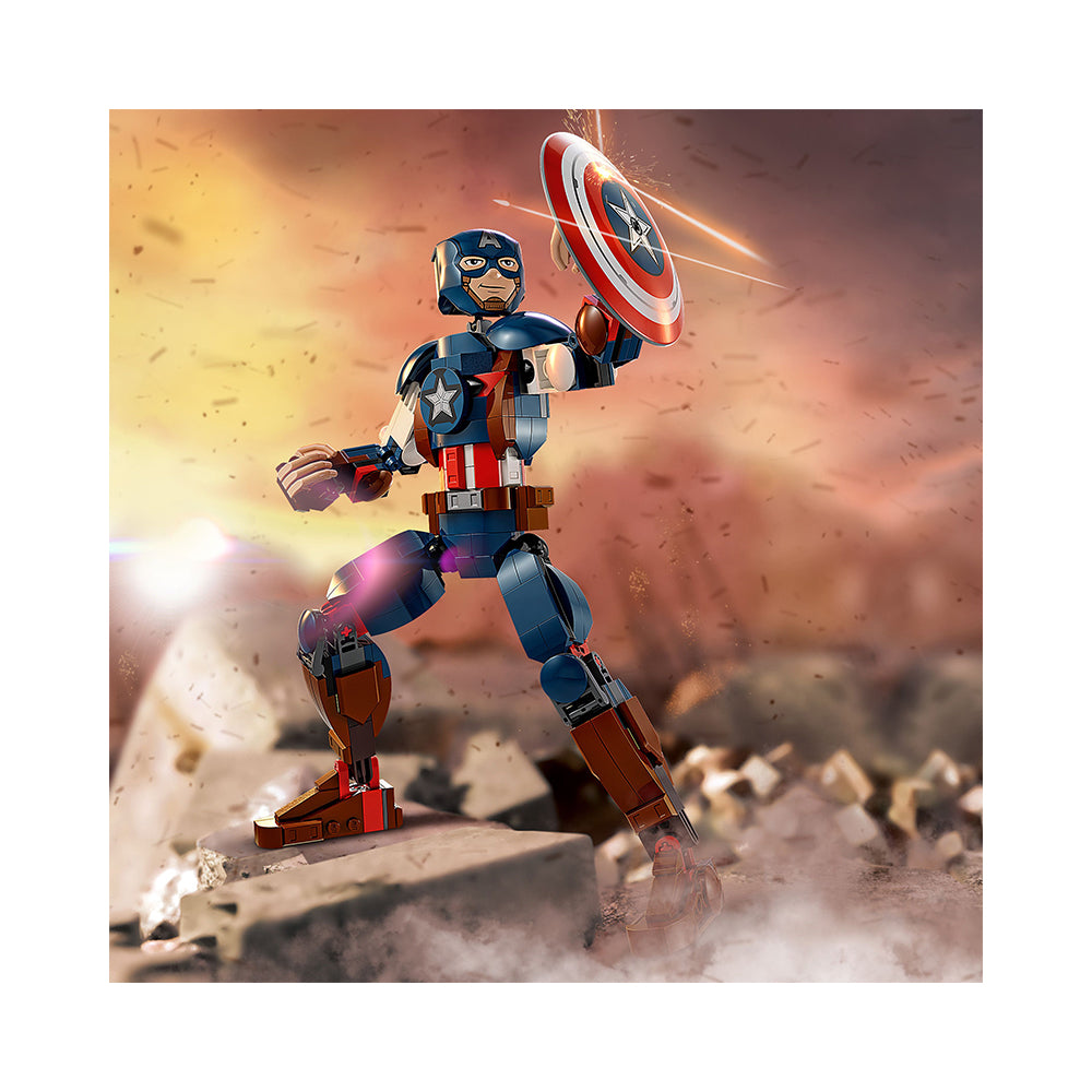 Lego marvel 76258 personaggio di captain america, gioco da costruire per  bambini con scudo, collezione supereroi avengers - Toys Center