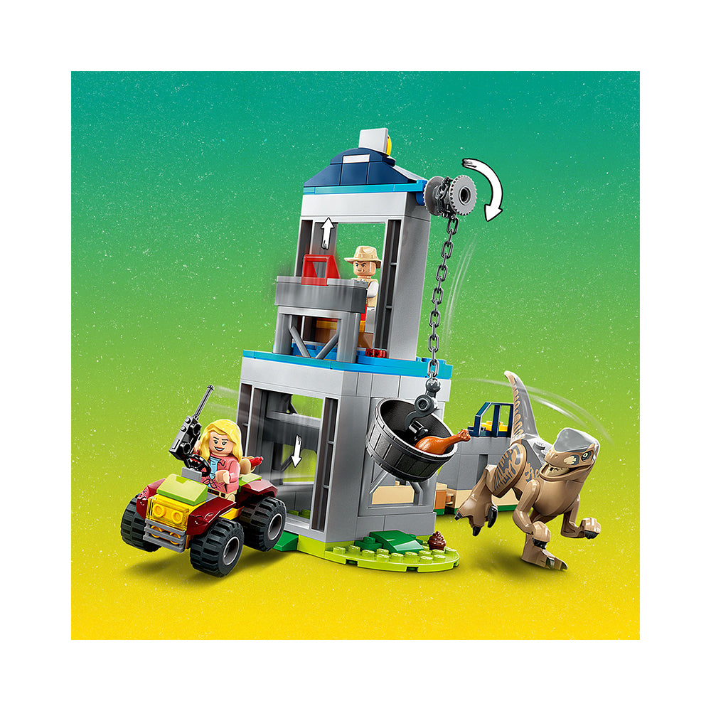 Lego jurassic best sale world velociraptor escape