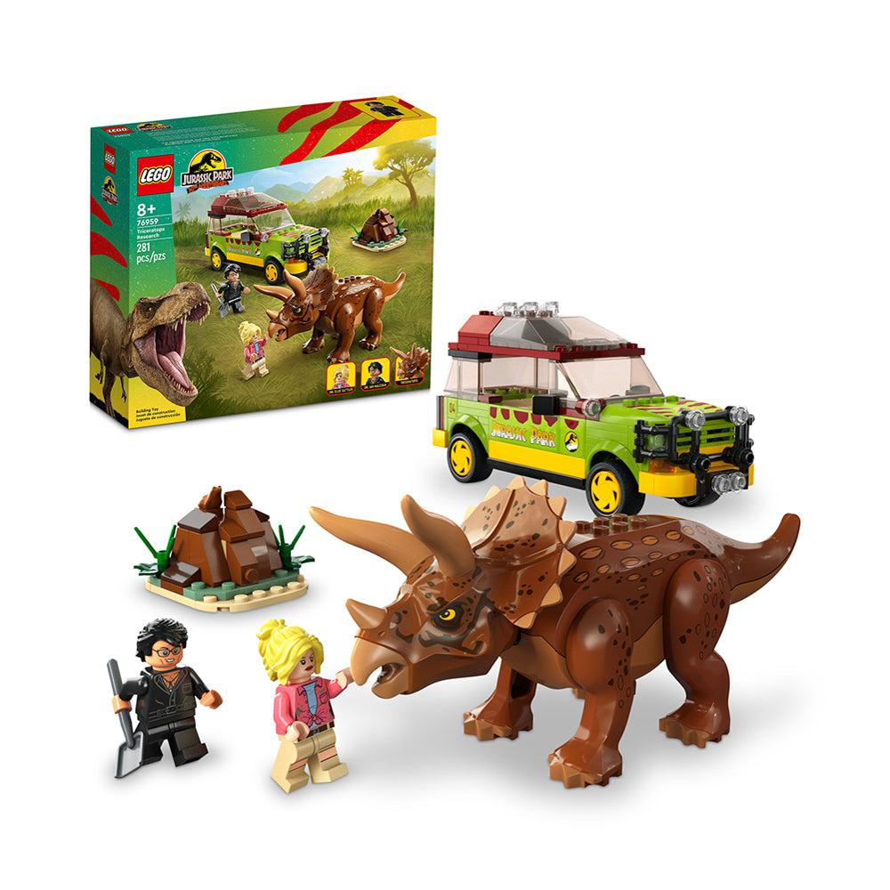 Lego Jurassic Park Triceratops Research 76959 Building Set (281 Pieces)