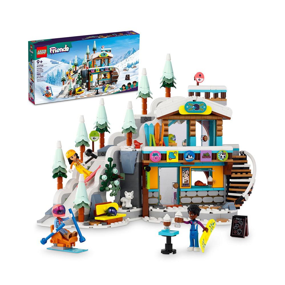 LEGO Friends Holiday Ski Slope and Café 41756 Building Toy Set (980 Pieces)