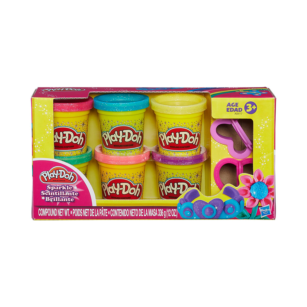 Play-Doh Sparkle Compound 6-Pack | Mastermind Toys