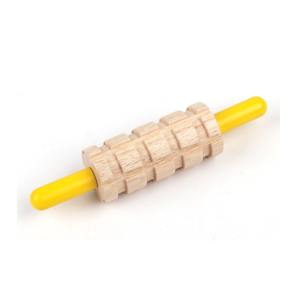 Mastermind Toys Wooden Roller Textured Dough Tool