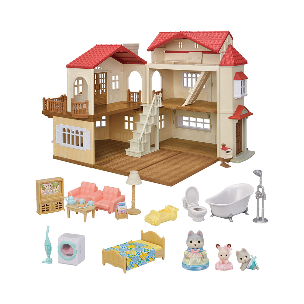 Calico Critters Red Roof Country Home Gift Set