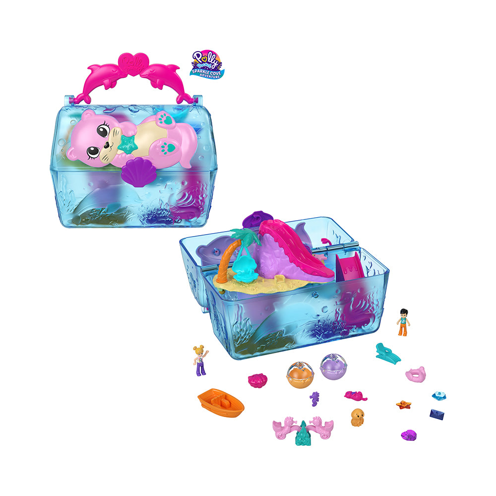 Polly Pocket Sparkle Cove Adventure Island Treasure Chest