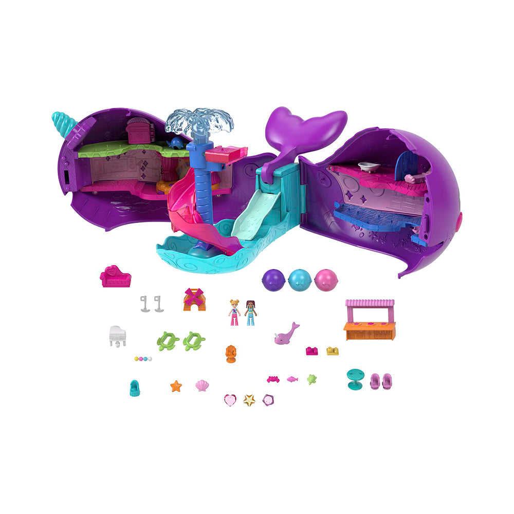 Polly Pocket Sparkle Cove Adventure Narwhal Adventurer Boat