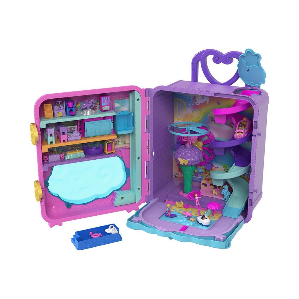 Polly Pocket Dolls Pollyville Resort Roll Away Playset