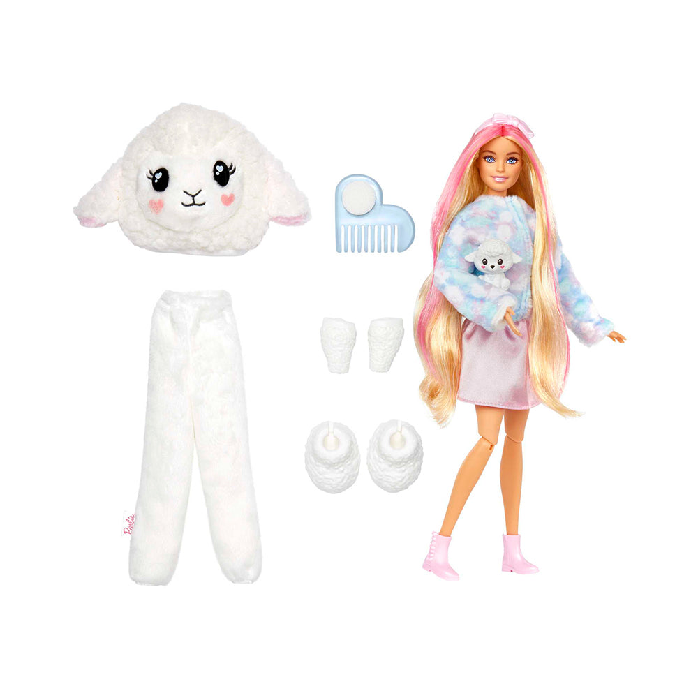 Barbie Cutie Reveal Cozy Cute Tees Series Doll & Accessories With 10 Surprises