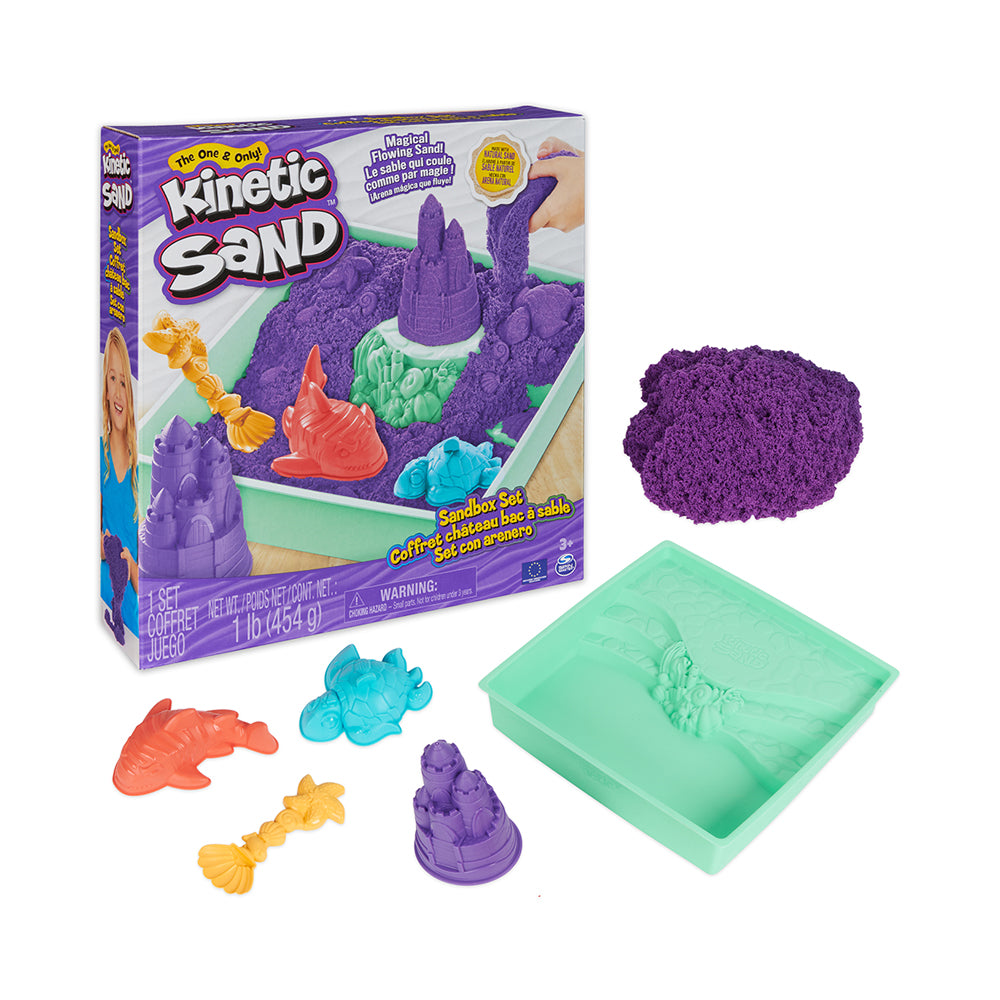 Kinetic Sand Sandbox Set V2 - Purple