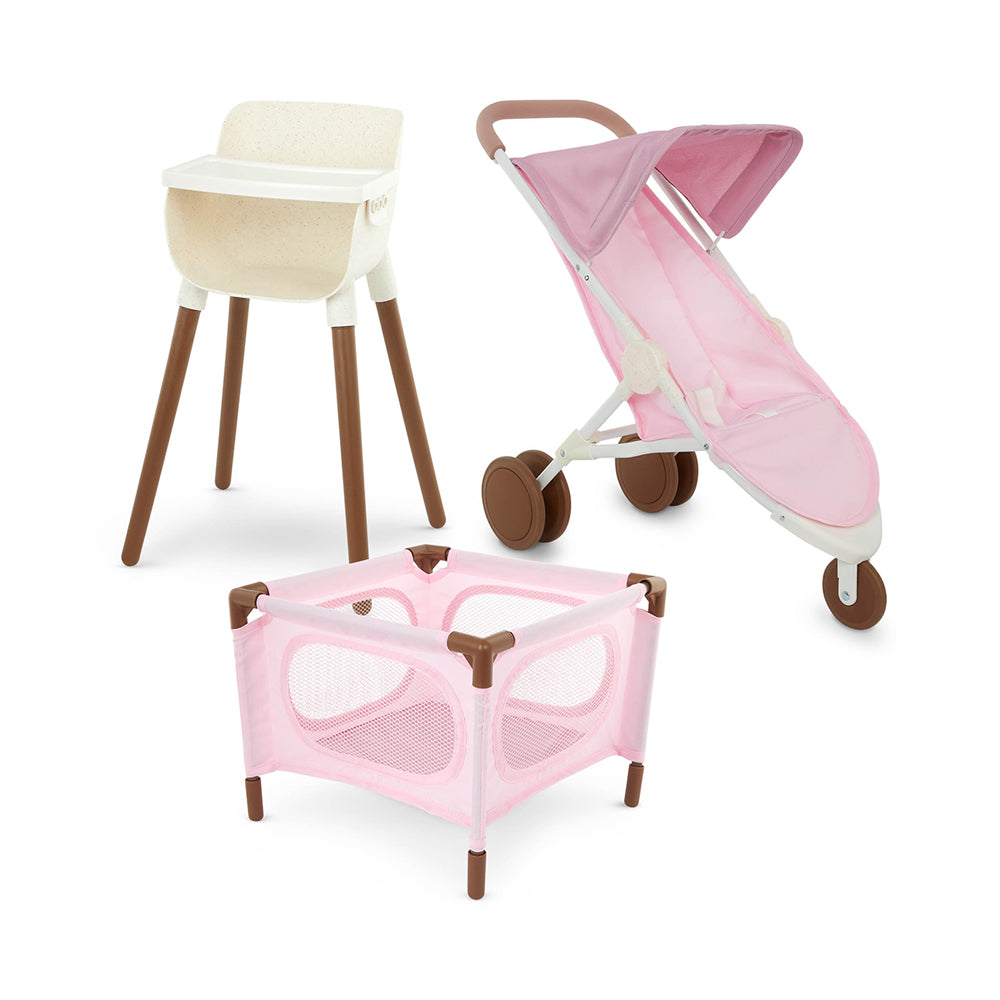 LullaBaby 14" Baby Doll 3-Piece Accessory Set