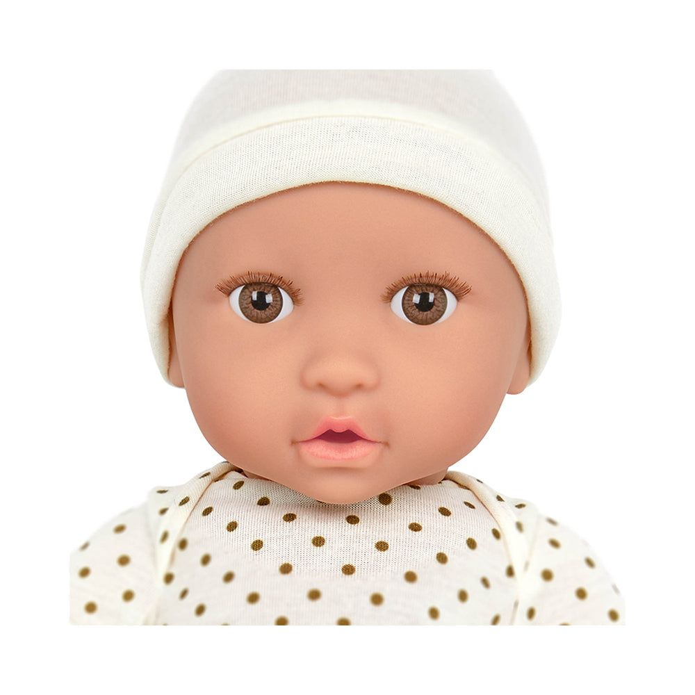 LullaBaby 14" Baby Doll with PJs & Ivory Hat