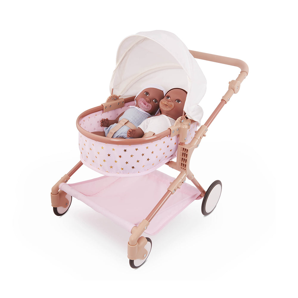 LullaBaby 14" Baby Doll Double Stroller