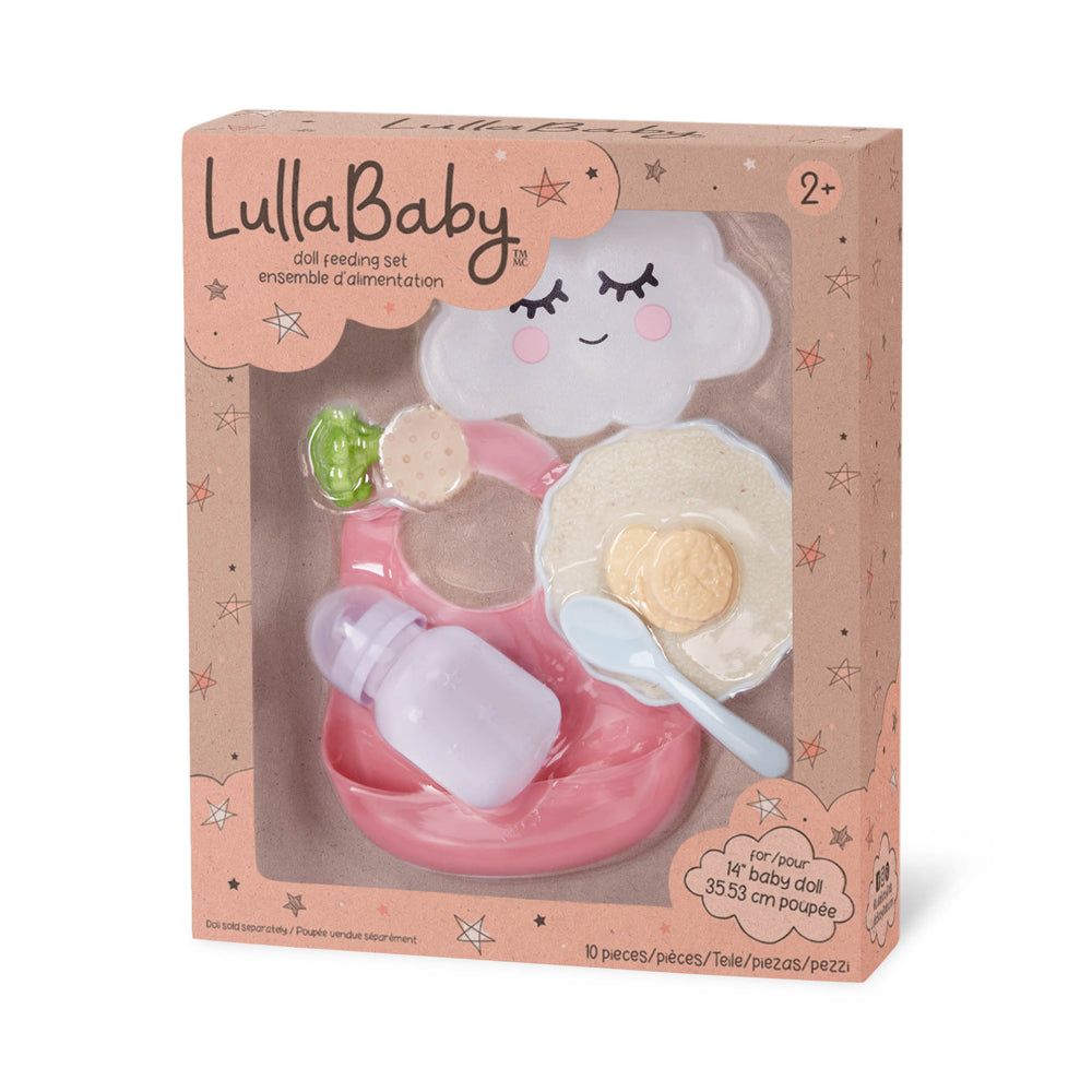 LullaBaby 14" Baby Doll Meal Time Accessory Set