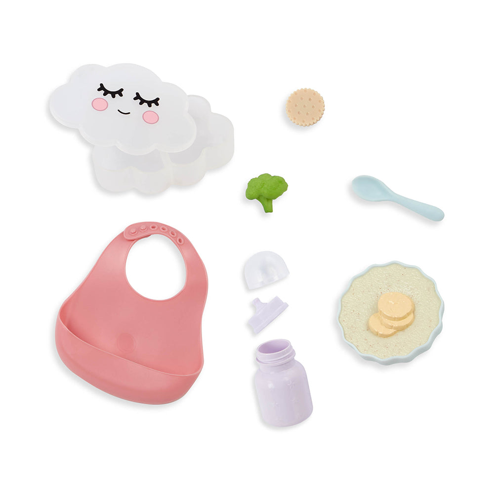 LullaBaby 14" Baby Doll Meal Time Accessory Set