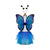 Midnight Butterfly Tutu With Wings & HB, Size 4-6