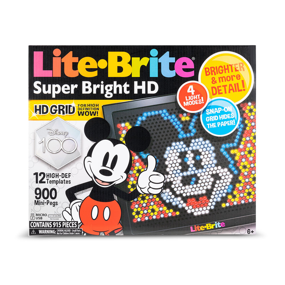 Lite-Brite Disney 100! Super Bright HD Special Edition